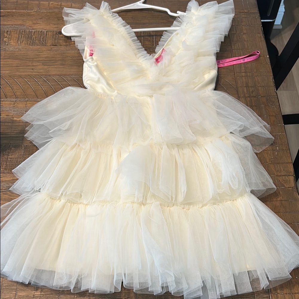 Betsey Johnson Ivory Tulle Dress